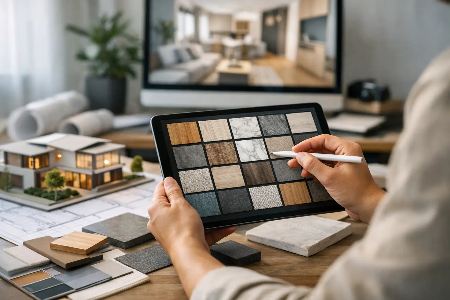 Mostruário digital para arquitetos na especificação