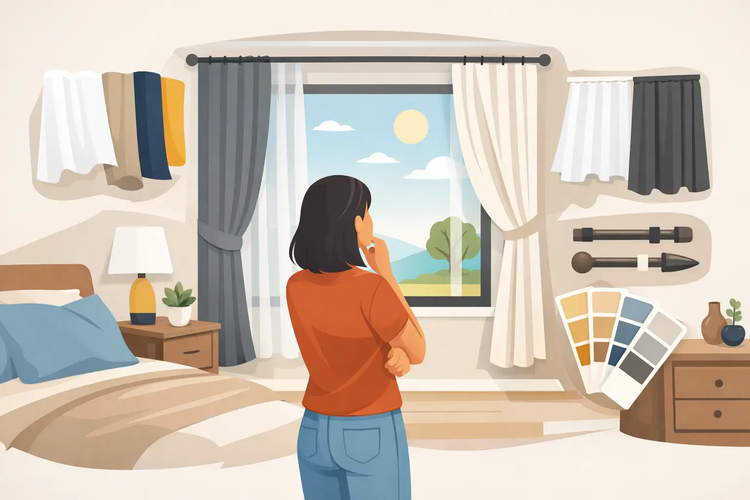 Qual cortina usar no quarto? Veja como escolher