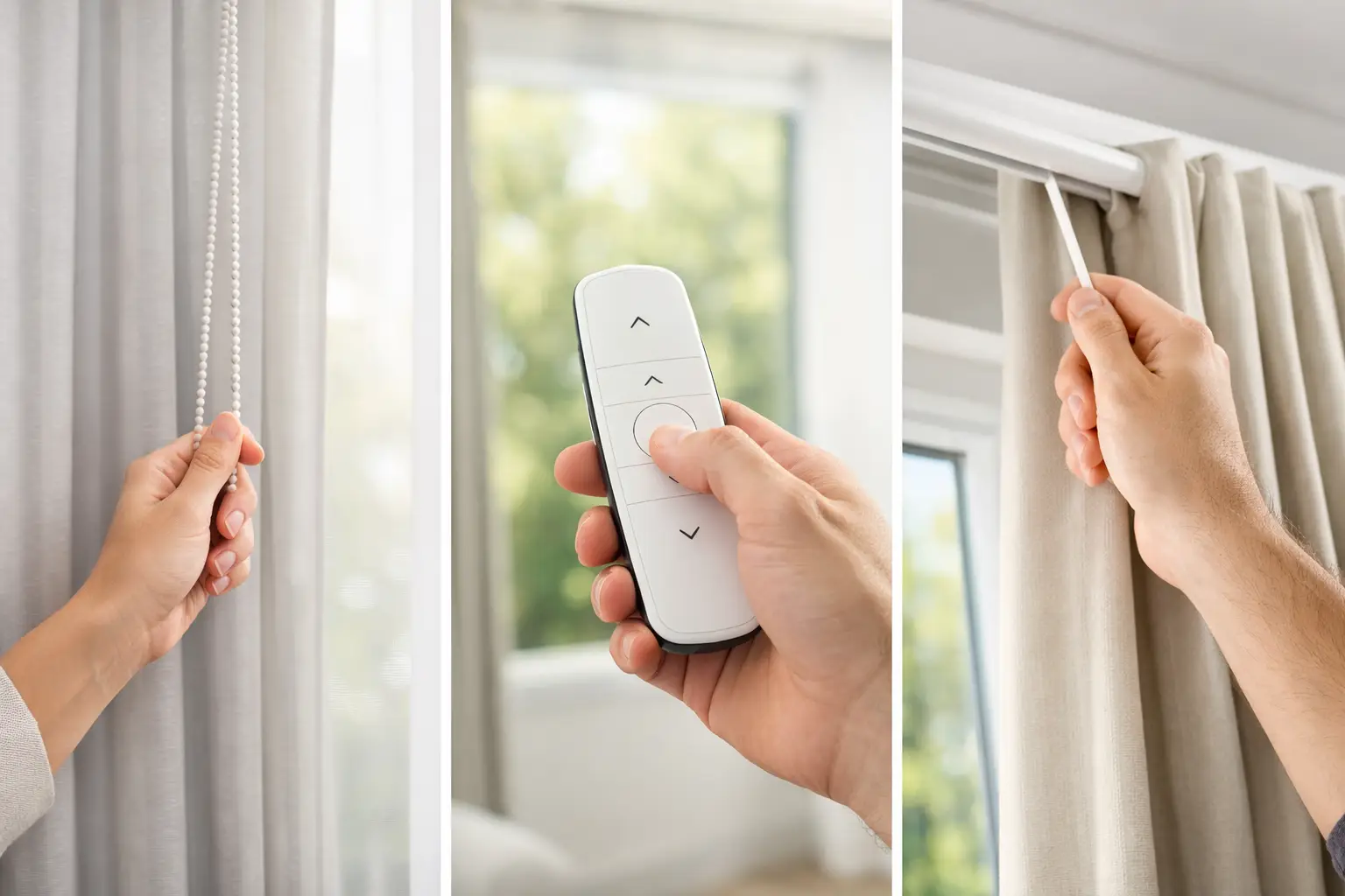 Tipos de acionamento para cortinas: qual usar?